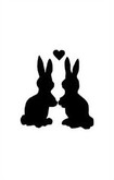 Stencil konijntjes